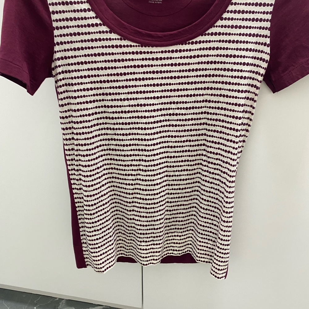Burgundy Top with White Logo